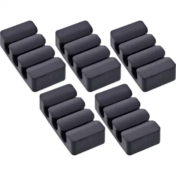 InLine 59971J Kabelorganizer universeel kabelclip zwart 5 stuks
