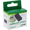 InLine 59971J Kabelorganizer universeel kabelclip zwart 5 stuks