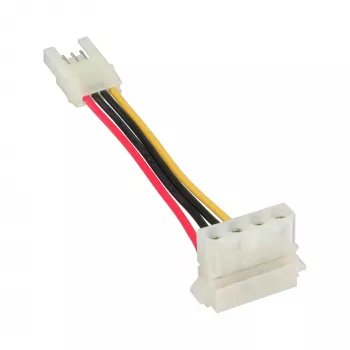 InLine power-adapter intern floppy bus / Molex 4-polige stekker 0,06 m