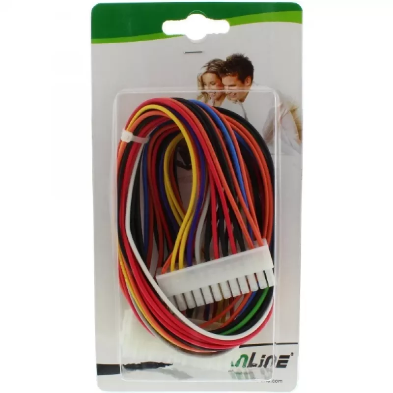 InLine moederbordkabel ATX 24-pins stekker / bus 0,45 m