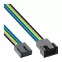 InLine ventilatorkabel-verlenging 4-pins Molex male/female 0,70 m