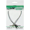 InLine ventilatorkabel-verlenging 4-pins Molex male/female 0,70 m