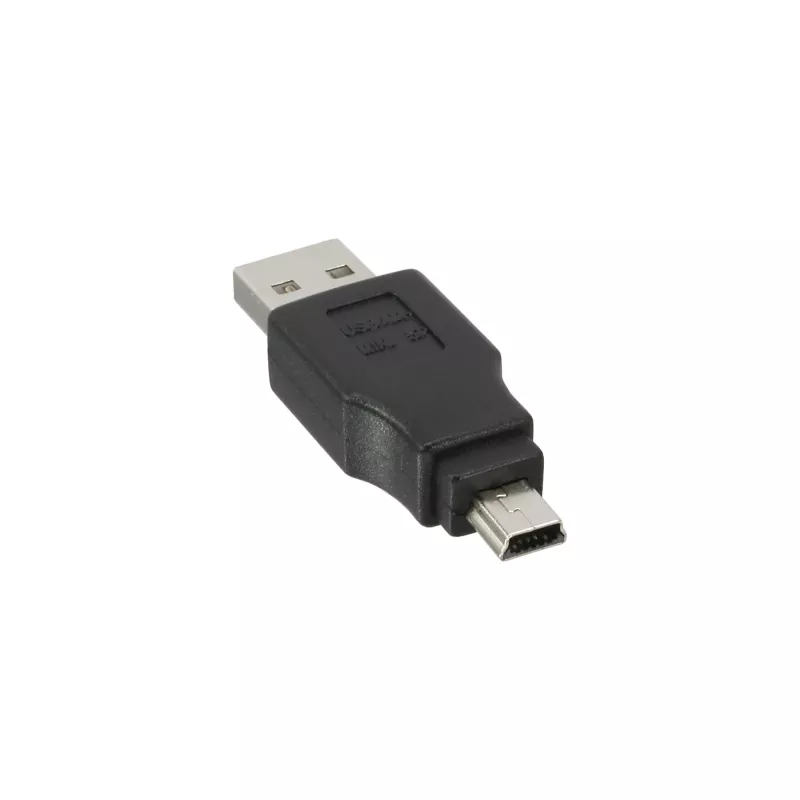 InLine adapter USB 2.0 Type-A stekker / Mini-USB 5-pins stekker 33441C