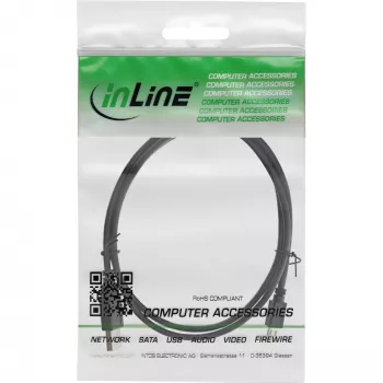 InLine Micro-USB 2.0-kabel, USB Type-A stekker / Micro-B stekker, zwart, 2 m