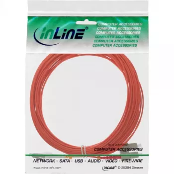 Glasvezel-duplexkabel LC/SC InLine 88638 50/125µm OM2 25m