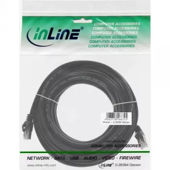 Patchkabel InLine 71500S RJ-45 Cat5e 10m zwart