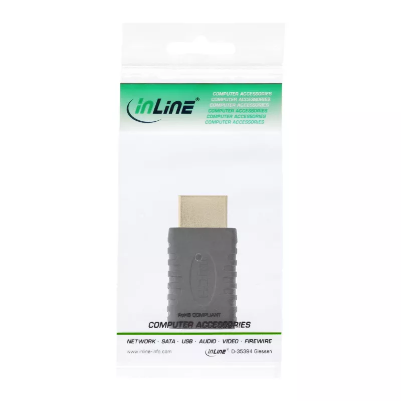 HDMI-adapter InLine 17691G HDMI-stekker / mini-HDMI-bus verguld