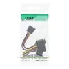 InLine SATA-stroomadapterkabel stekker naar bus naar 2x SATA + 4-pins Molex-stroomaansluiting