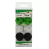 Kabel-gummiklem InLine 6 stuks — wit, groen, zwart — kabelorganizer-clips