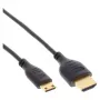 InLine High Speed HDMI-kabel met Ethernet, AM/CM, superplat, zwart/goud, 1,8 m