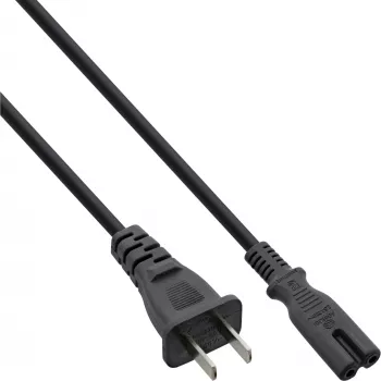 InLine netkabel China-stekker naar Euro8 IEC-C7, zwart, 1,8 m