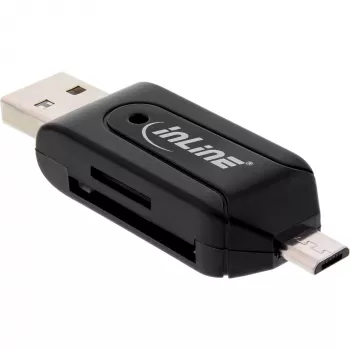 InLine OTG dual-kaartlezer voor SD en microSD 66779