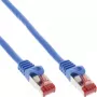 InLine patchkabel S/FTP PiMF Cat.6 250MHz koper halogeenvrij blauw 15 m