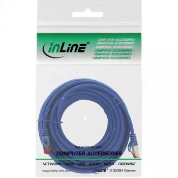 InLine patchkabel S/FTP PiMF Cat.6 250MHz koper halogeenvrij blauw 15 m