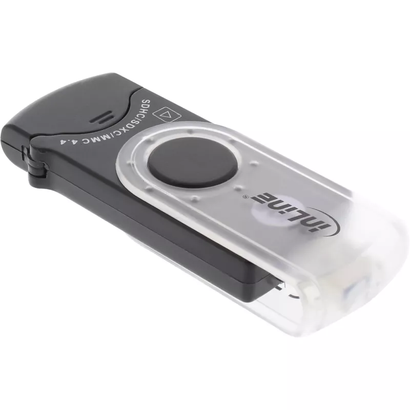 InLine USB 3.0 mobiele kaartlezer met 2 sleuven voor SD SDHC SDXC microSD