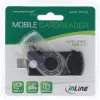 InLine USB 3.0 mobiele kaartlezer met 2 sleuven voor SD SDHC SDXC microSD