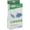 USB-printerkabel InLine 33397I 1,8 m Type-A-stekker naar DB25-bus