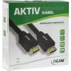 InLine DisplayPort-actiefkabel, zwart, vergulde contacten, 15 m
