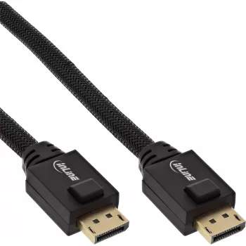InLine DisplayPort-actiefkabel, zwart, vergulde contacten, 25 m