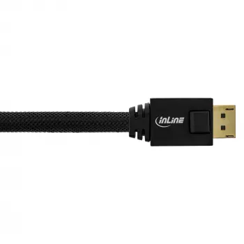 InLine DisplayPort-actiefkabel, zwart, vergulde contacten, 25 m
