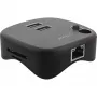 InLine USB 3.0-multi-adapter, 2x USB-A, RJ45, SD/microSD-kaartlezer, zwart