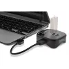InLine USB 3.0-multi-adapter, 2x USB-A, RJ45, SD/microSD-kaartlezer, zwart