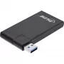 InLine USB 3.0 draaibare hub, 4 poorten, zwart