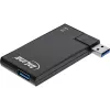 InLine USB 3.0 draaibare hub, 4 poorten, zwart