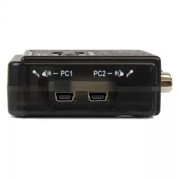 StarTech.com 2-poorts zwarte USB-KVM-switchkit met audio en kabels