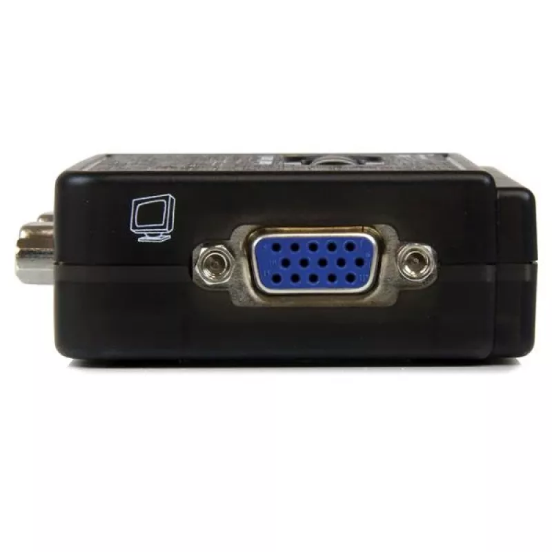 StarTech.com 2-poorts zwarte USB-KVM-switchkit met audio en kabels