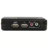 StarTech.com 2-poorts zwarte USB-KVM-switchkit met audio en kabels