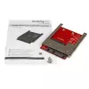 StarTech.com SAT32MSAT257 mSATA-SSD naar 2,5 inch SATA-adapter / converter, 22-pins SATA, 6 Gbit/s, zwart, rood, zilver
