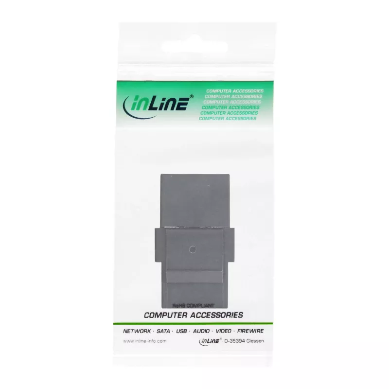 InLine USB 3.1 snap-in-module, USB-C-bus/bus, zwarte behuizing