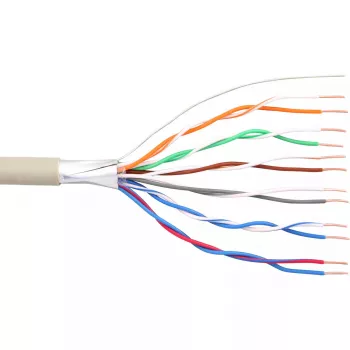 InLine telefoonkabel 12 aders massief installatie 6x2x0,6mm afgeschermd 25 m