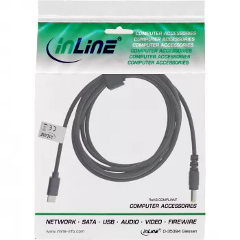 InLine USB-C naar ASUS/Lenovo notebook (rond) oplaadkabel, 2 m