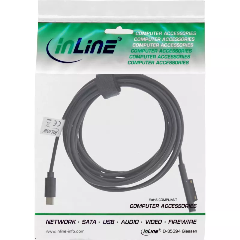 InLine USB-C naar Surface oplaadkabel, 1 m