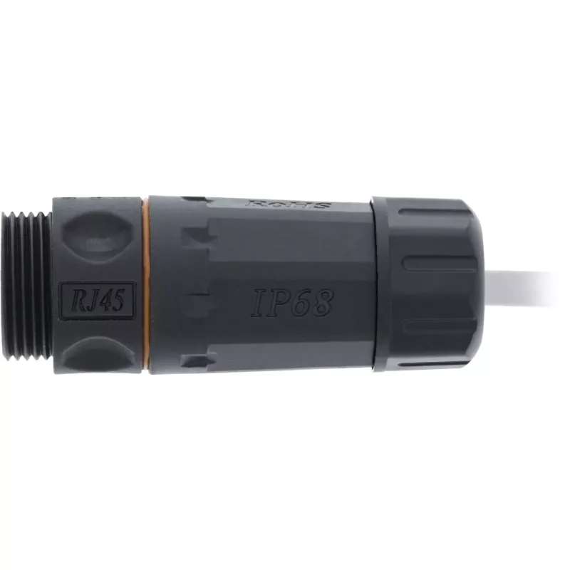 InLine Cat.6A-koppeling, waterdicht IP68, 2x RJ45 F/F, 1:1