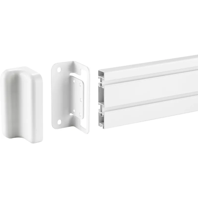 InLine Slatwall-montagebeugel voor wandbevestigingspaneel, wit, 2 stuks, paar