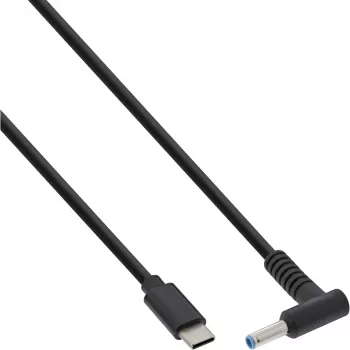 InLine USB-C naar HP notebook (rond/klein) oplaadkabel, 2 m
