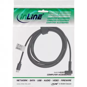 InLine USB-C naar HP notebook (rond/klein) oplaadkabel, 2 m