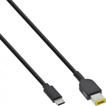 InLine USB-C naar Lenovo notebook (rechthoekig) oplaadkabel, 2 m