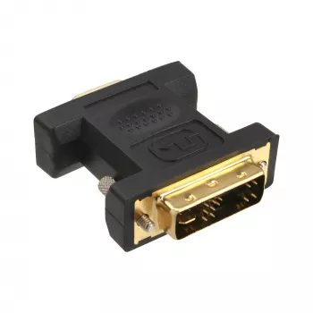 InLine DVI-A-adapter DVI 12+5 stekker naar VGA 15HD bus verguld