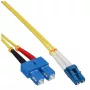 Glasvezel-duplexkabel LC/SC 9/125µm OS2 3m InLine 88656N