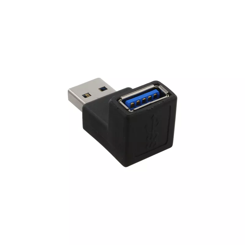 USB 3.0-adapter Type-A stekker / A bus haaks 90° InLine 35300R