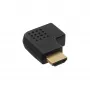InLine HDMI-adapter stekker bus zijwaarts haaks rechts verguld 17600T