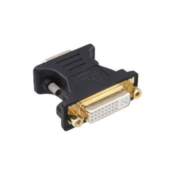 InLine DVI-A-adapter DVI 24+5 bus / HD15 stekker goud gecoat