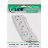 InLine stekkerdoos, 4-voudig, 2x CEE7/3 + 2x Euro CEE 7/16, wit, 1,5 m