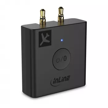 InLine Airplane Bluetooth-audiotransmitter, BT 5.0, aptX HD/LL
