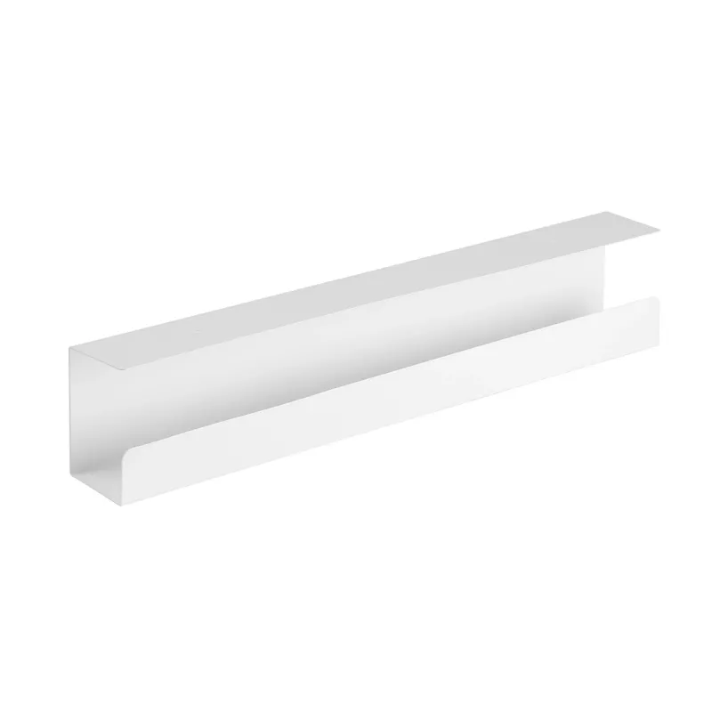 InLine kabelmanagementsysteem onder bureau 23190W — staal, wit, 114×600×76 mm