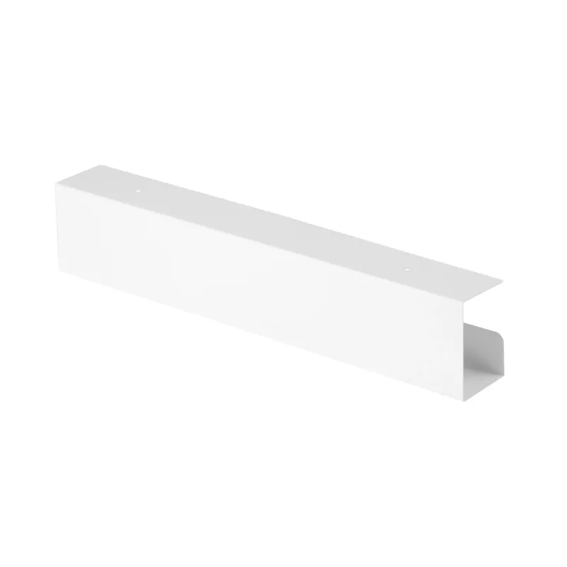 InLine kabelmanagementsysteem onder bureau 23190W — staal, wit, 114×600×76 mm